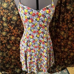 90’s Express Floral Spaghetti Strap Sun Dress